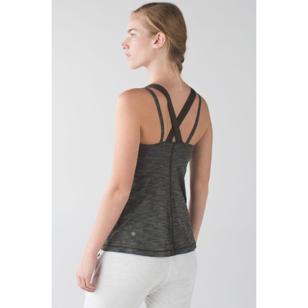Lululemon run for gold heathered camo green tank 6